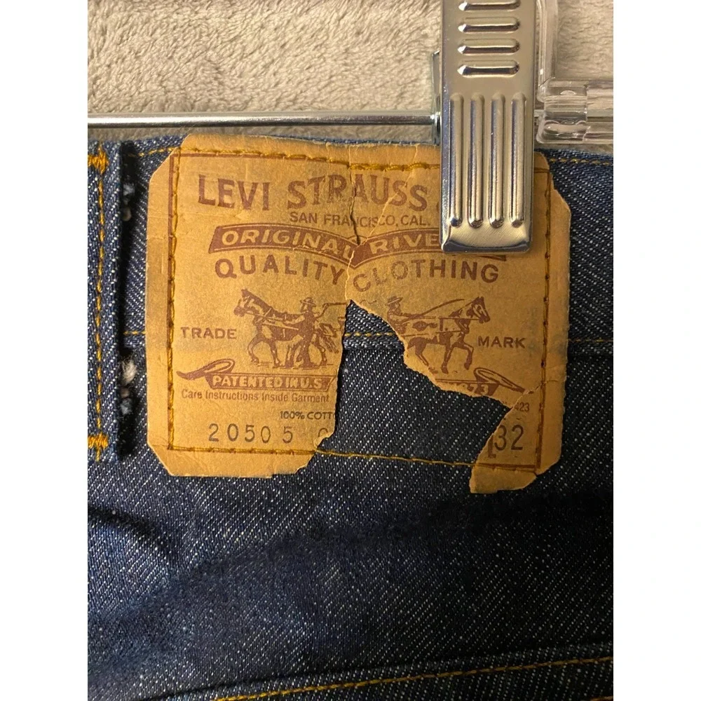 Levi's Men's Jeans 46x32 Blue 20505 Straight Leg Denim Classic 5 Pocket